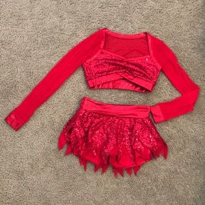 Girls Jazz Dance Costume